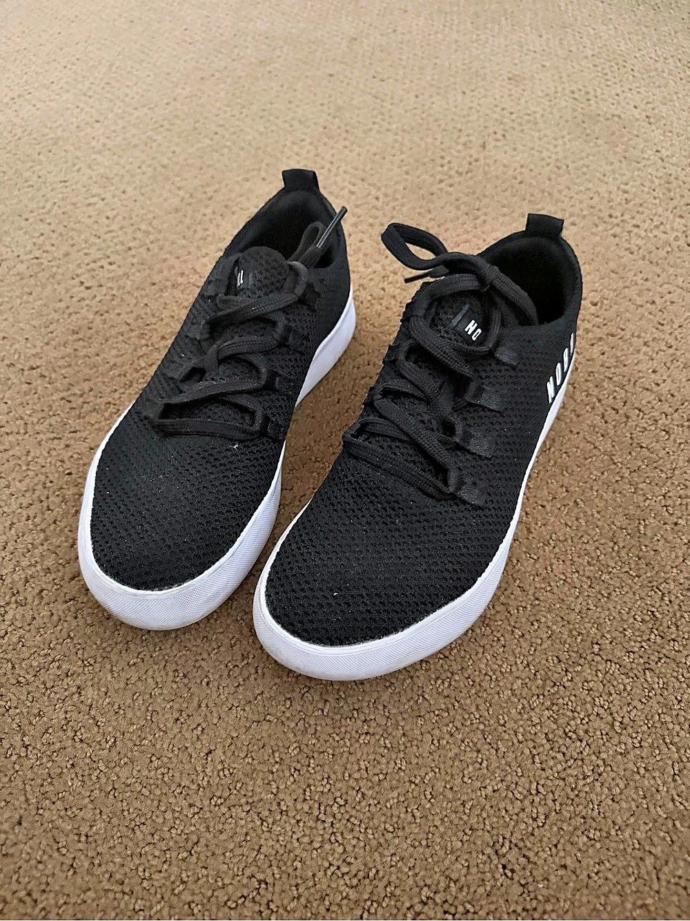Nobull Allday Knit Black & White Athletic Sneakers